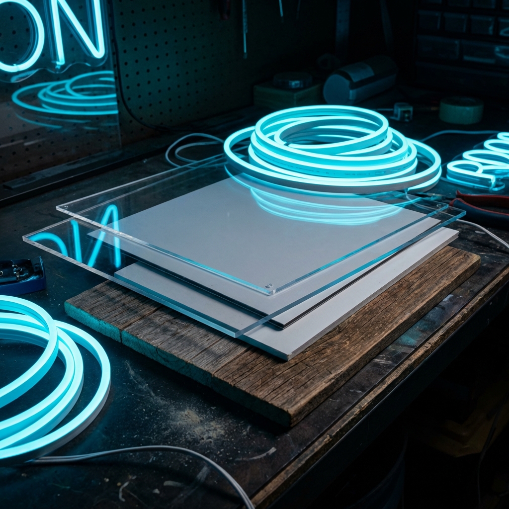 Materiały do produkcji neonów